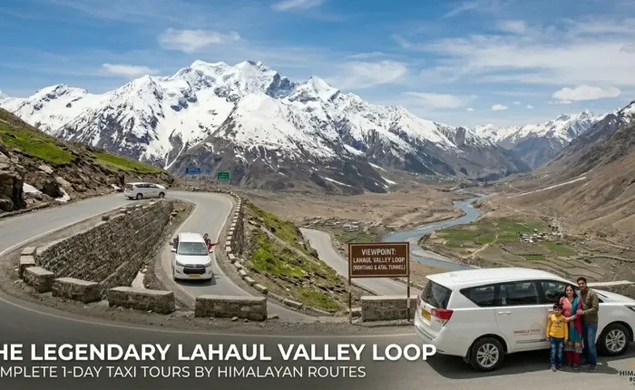 Himalayan Routes 1-day taxi tour covering Rohtang Pass and Atal Tunnel in Lahaul Valley